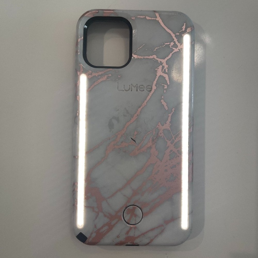 SALE: LuMee Duo Metallic Marble White iPhone 11 Pro
